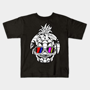 Pineapple Beach Vintage Design Kids T-Shirt